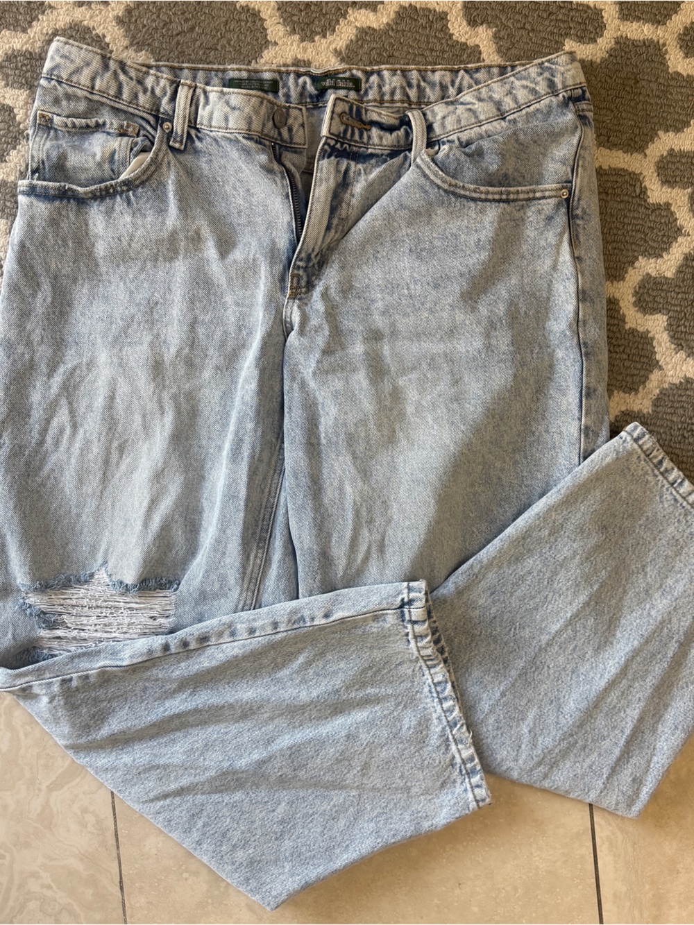 wild fable Light Wash Flare Jeans